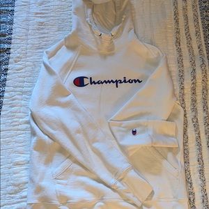 Medium White Champions Hoodie